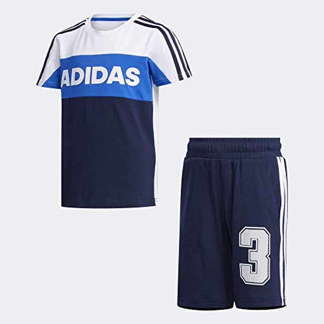 Moda adidas LK G SS Tracksu Tracksuit, Niños, White