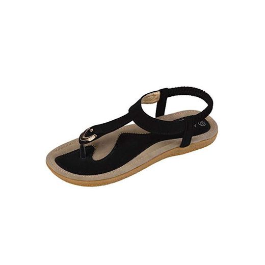 QIMITE Sandalias Planas Sandalias Flop  Size 35-42 New Women Sandal Flat Heel Sandalias