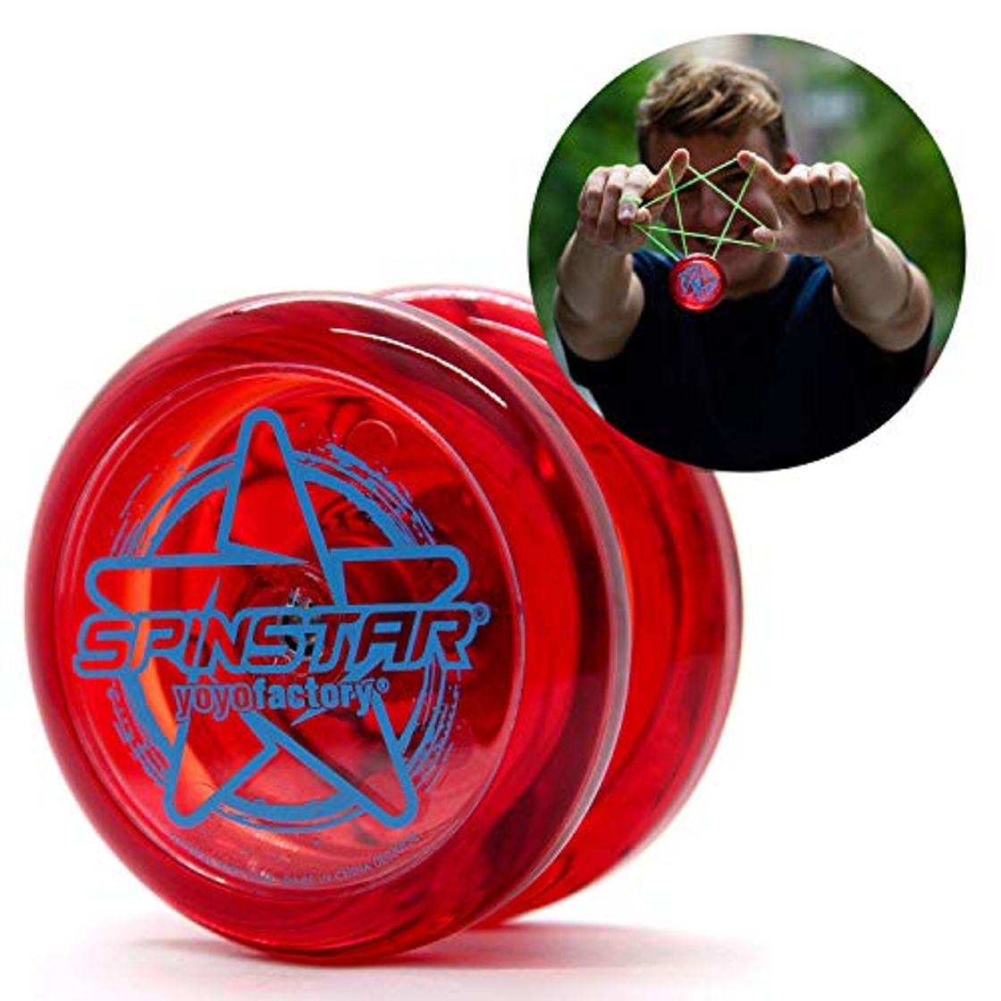 Social YoyoFactory SPINSTAR Yo-Yo - Rojo