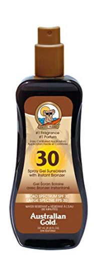 Australian Gold Sunscreen Spf30 Spray Gel With Instant Bronzer 237 ml 1