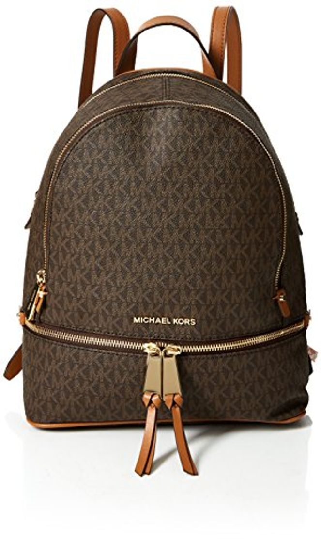 Social Michael Kors - Rhea Zip, Mochilas Mujer, Marrón