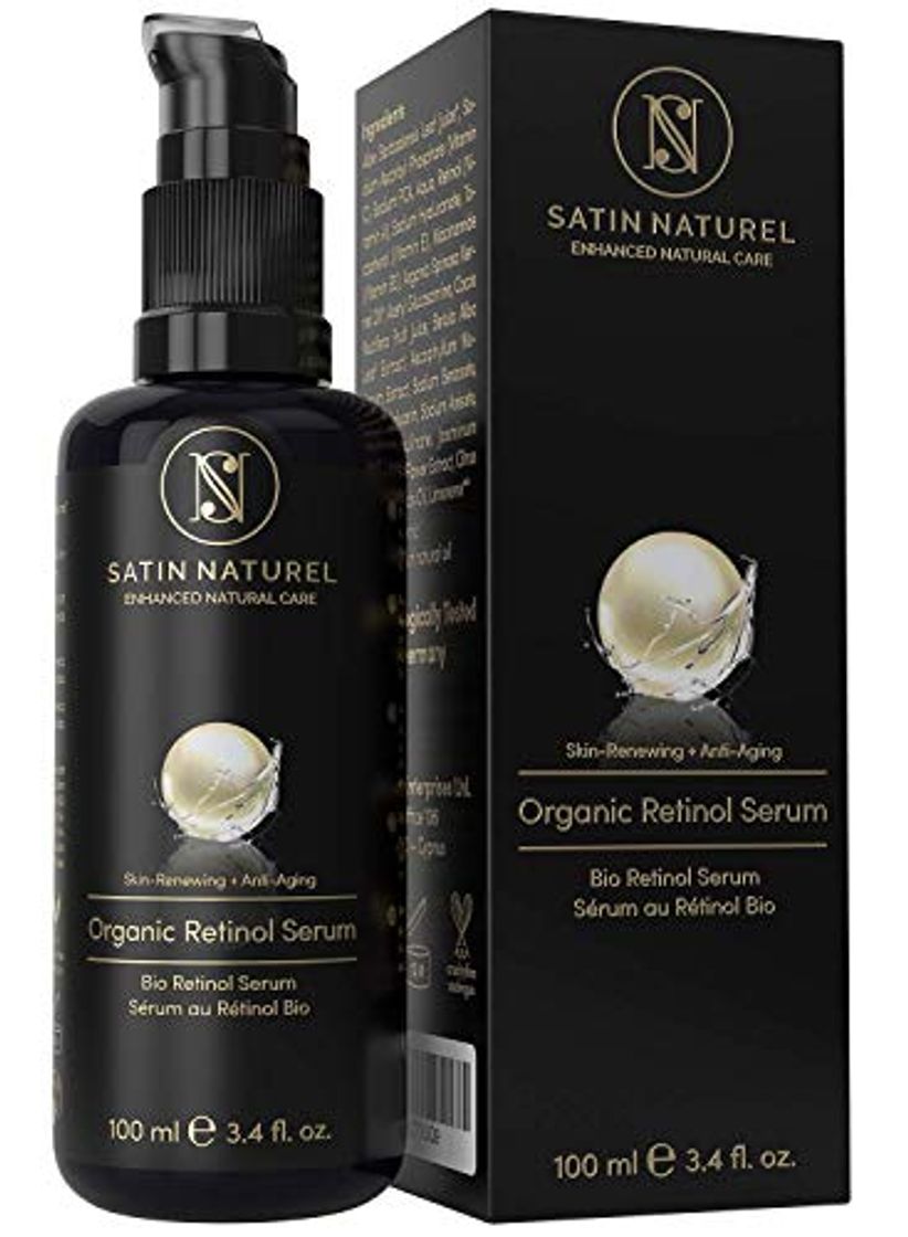 Social GANADOR 2020* Serum Facial de Retinol ORGÁNICO con Acido Hialuronico TRES VECES