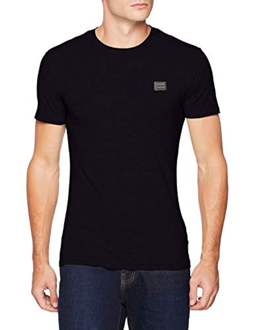 Moda Antony Morato T Shirt Sport Slim Girocollo con Placchetta Camiseta de Tirantes,