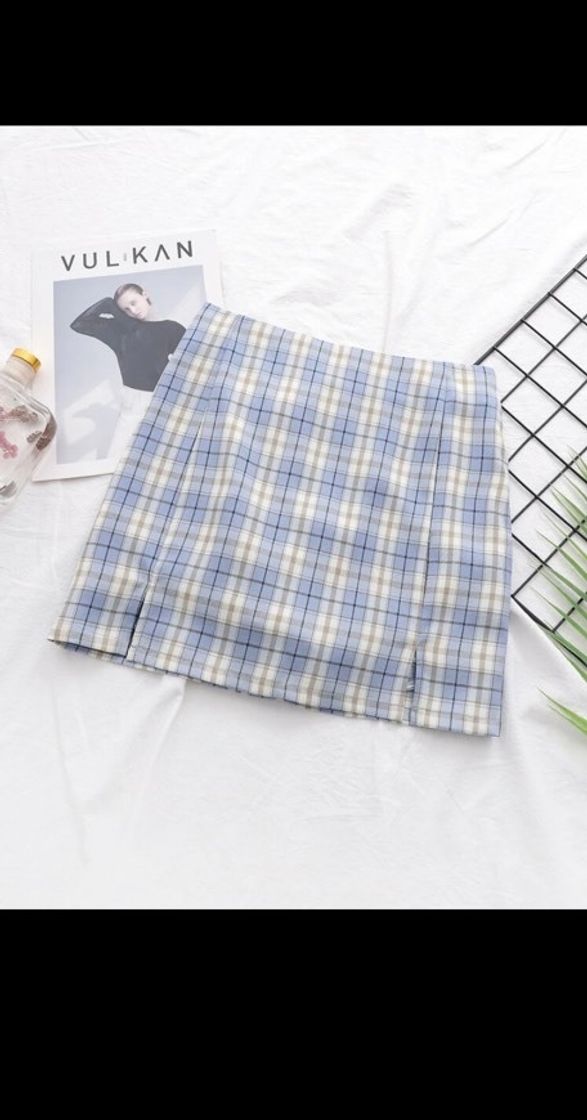 Social Faldas Partición Tartán Multicolor Preppy