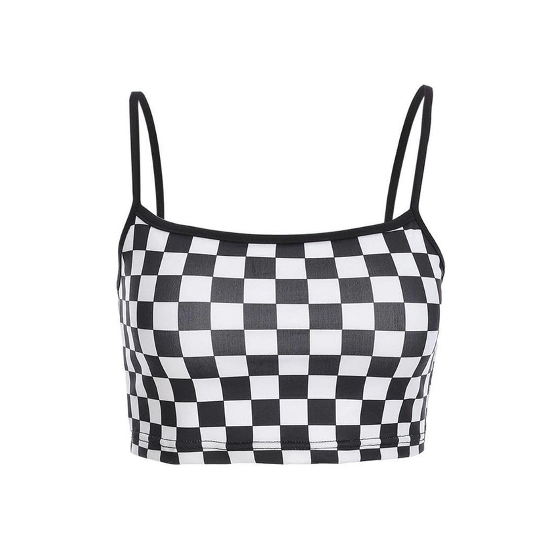 Social Checkered crop top