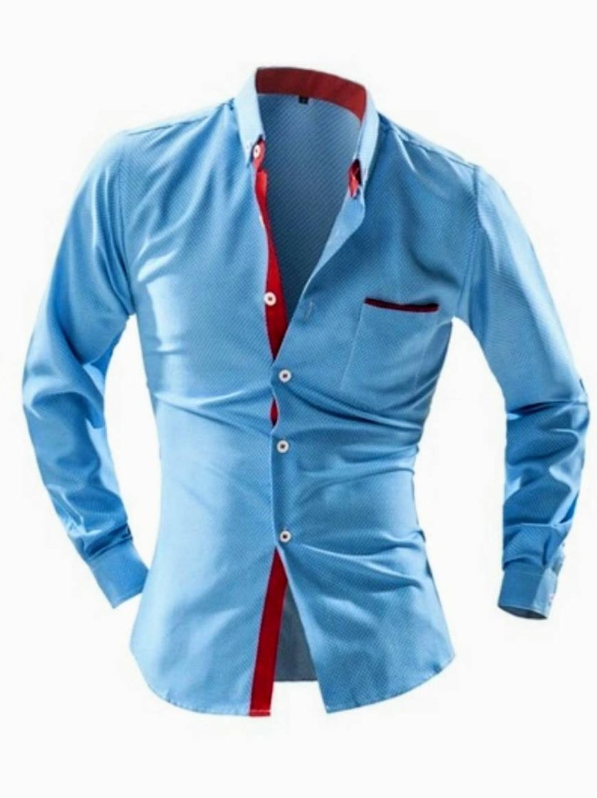 Social Camisa SLIM FIT hombre azul
