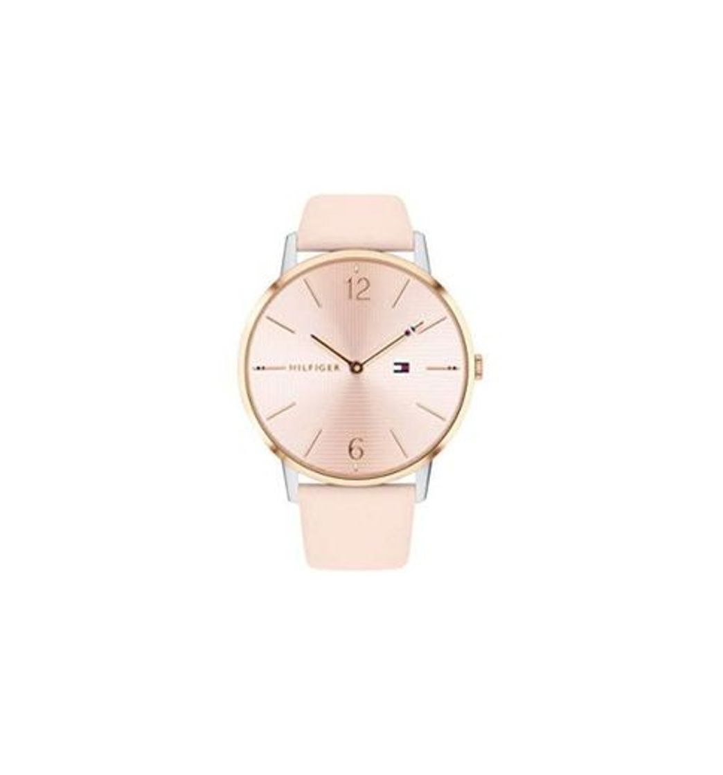 Social Tommy Hilfiger Reloj Analógico para Mujer de Cuarzo con Correa en Cuero 1781973