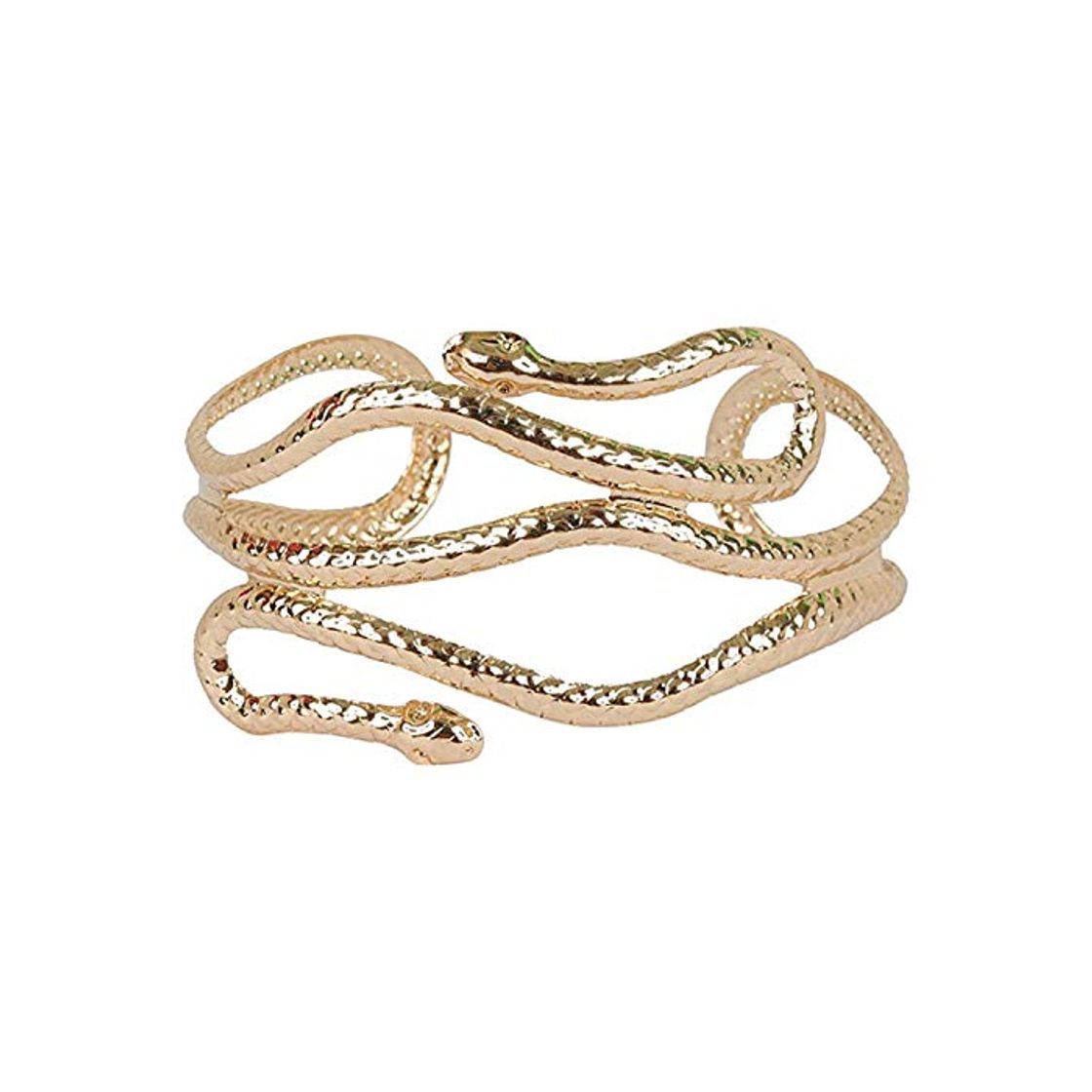 Social PPX Brazalete Que rodea el Brazo en Forma de Serpiente egipcia deslizándose en Tonos Dorados