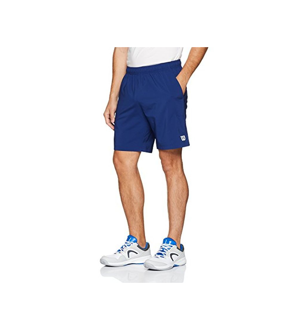 Moda Wilson, M Team 8 Short, Pantalón corto de hombre, Poliéster, Azul, Talla