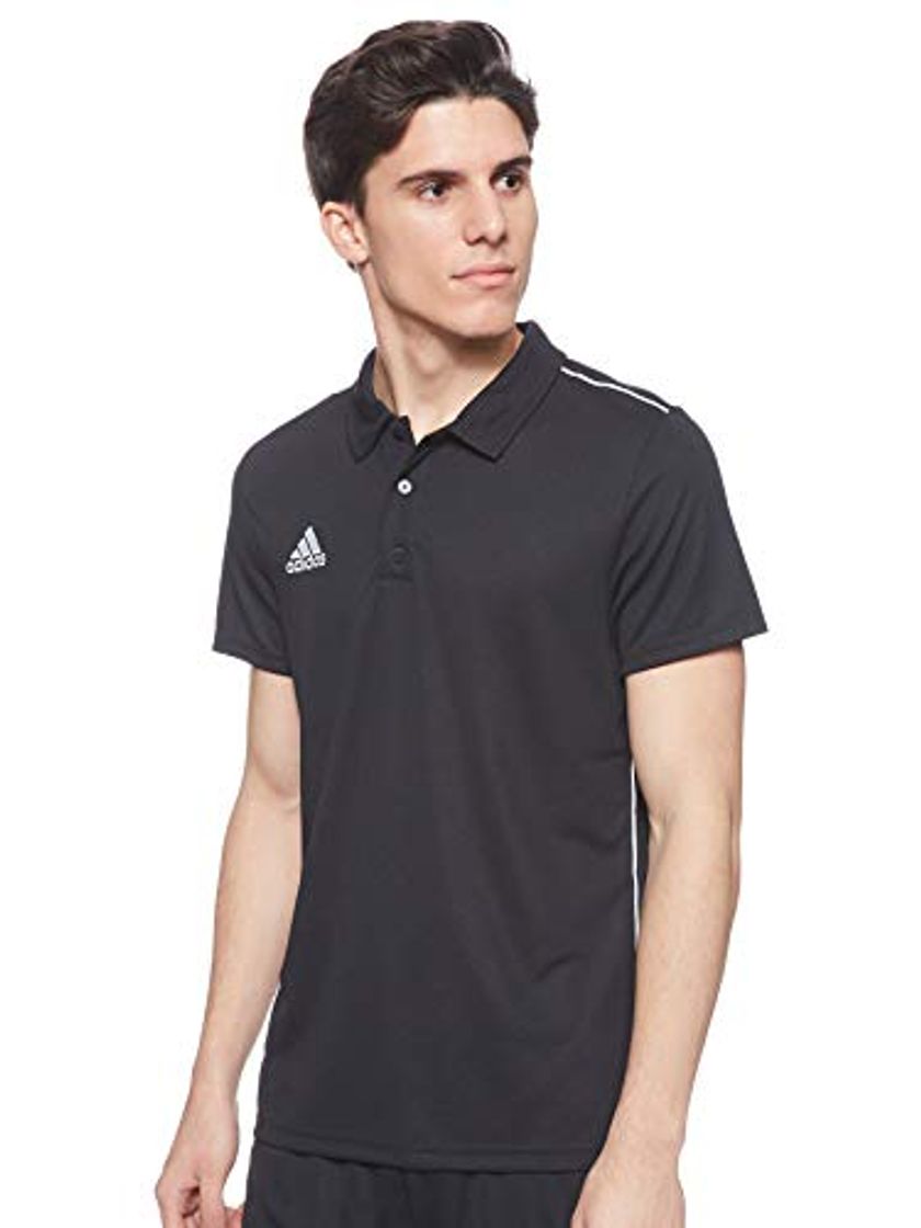 Moda Adidas Core18 Polo Polo Shirt, Hombre, black