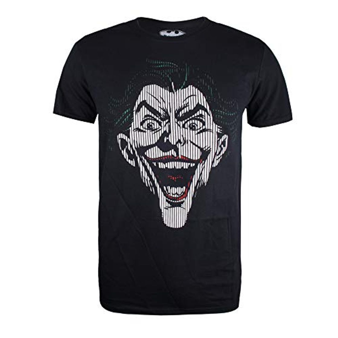 Moda DC Comics Joker Lines Camiseta, Negro