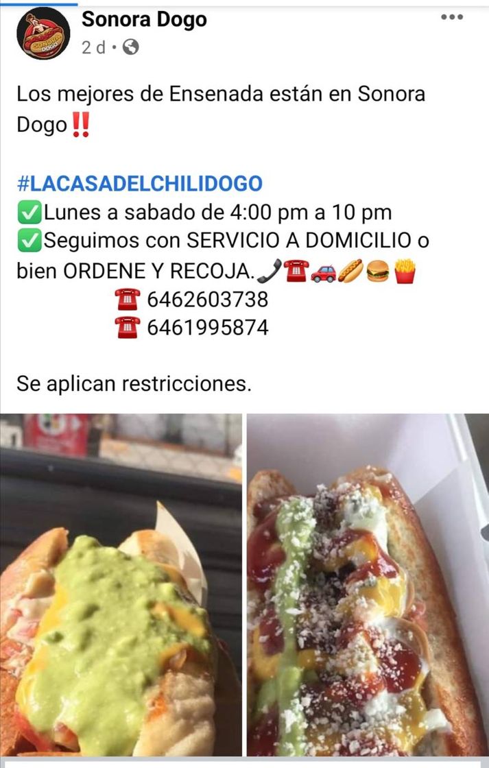 Restaurants Sonora Dogo