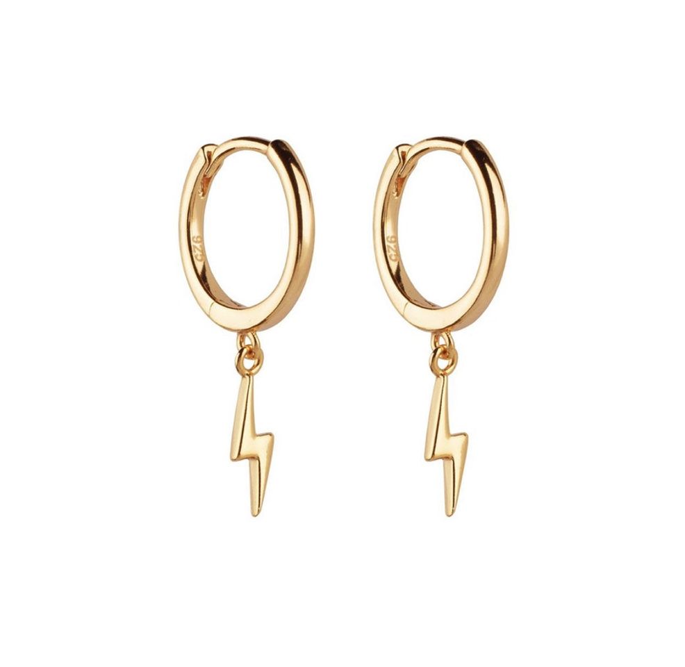 Product PENDIENTES HOOPS RAY GOLD