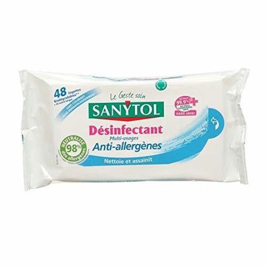 Sanytol Lingettes Désinfectantes Multi-Usages x48