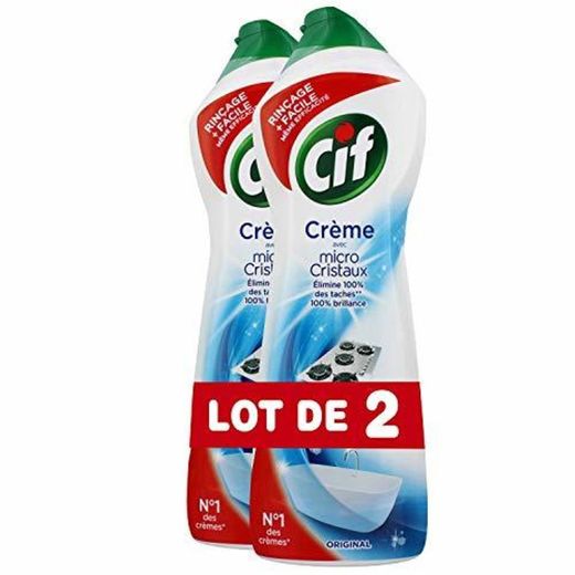 Cif Crema de esponja limpiador Multi superficies Original 750 ml – juego de 2