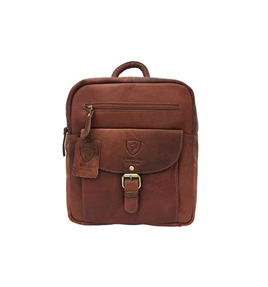 Social J Wilson London Mochila de Cuero para Mujer y niña, Mochila Escolar