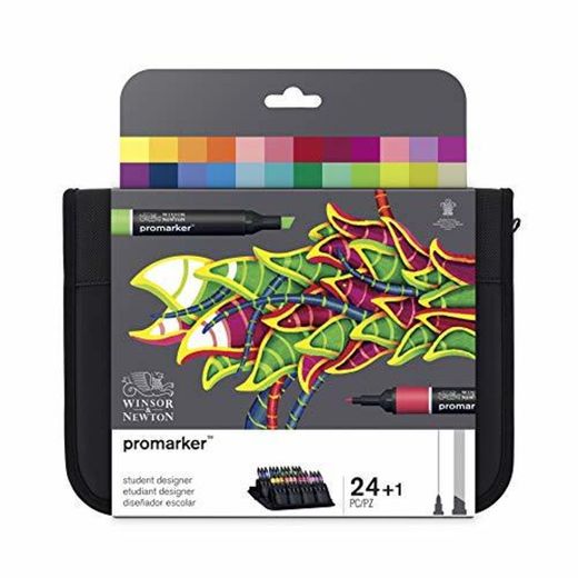Winsor & Newton ProMarker - Pack de 24 rotuladores de diseño para