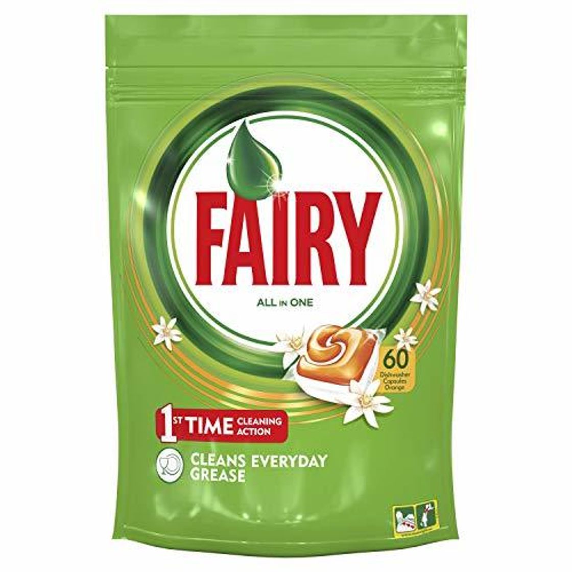 Lugar Fairy Todo En 1 Cápsulas de Lavavajillas Naranja