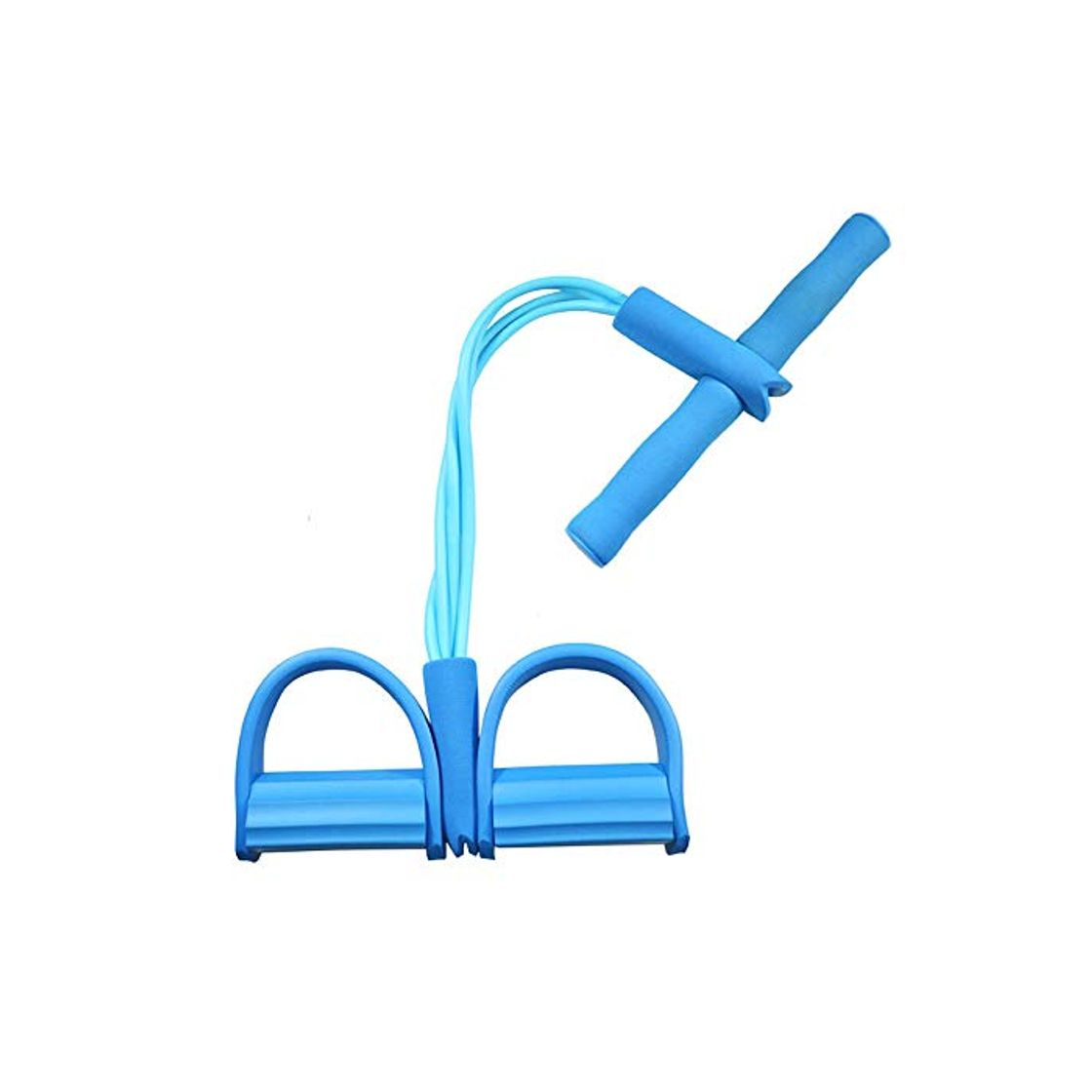 Social WISDOMLIFE Cuerda para ejercitar piernas, 4 Tubos, multifunción, para Yoga, Fitness, Pedal,