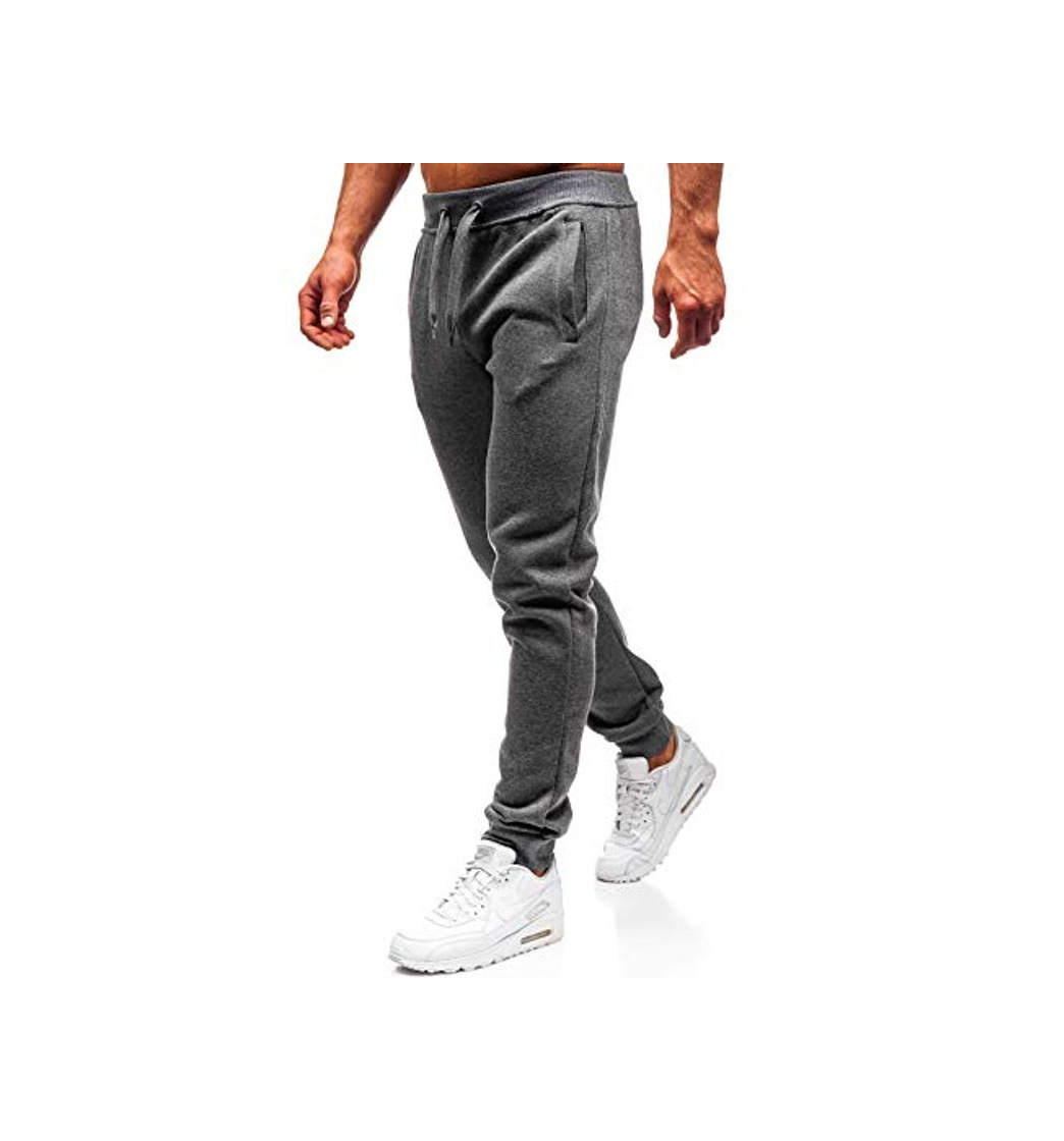 Moda BOLF Hombre Pantalón De Chándal Jogger Pantalones Deportivos Estilo Deportivo J