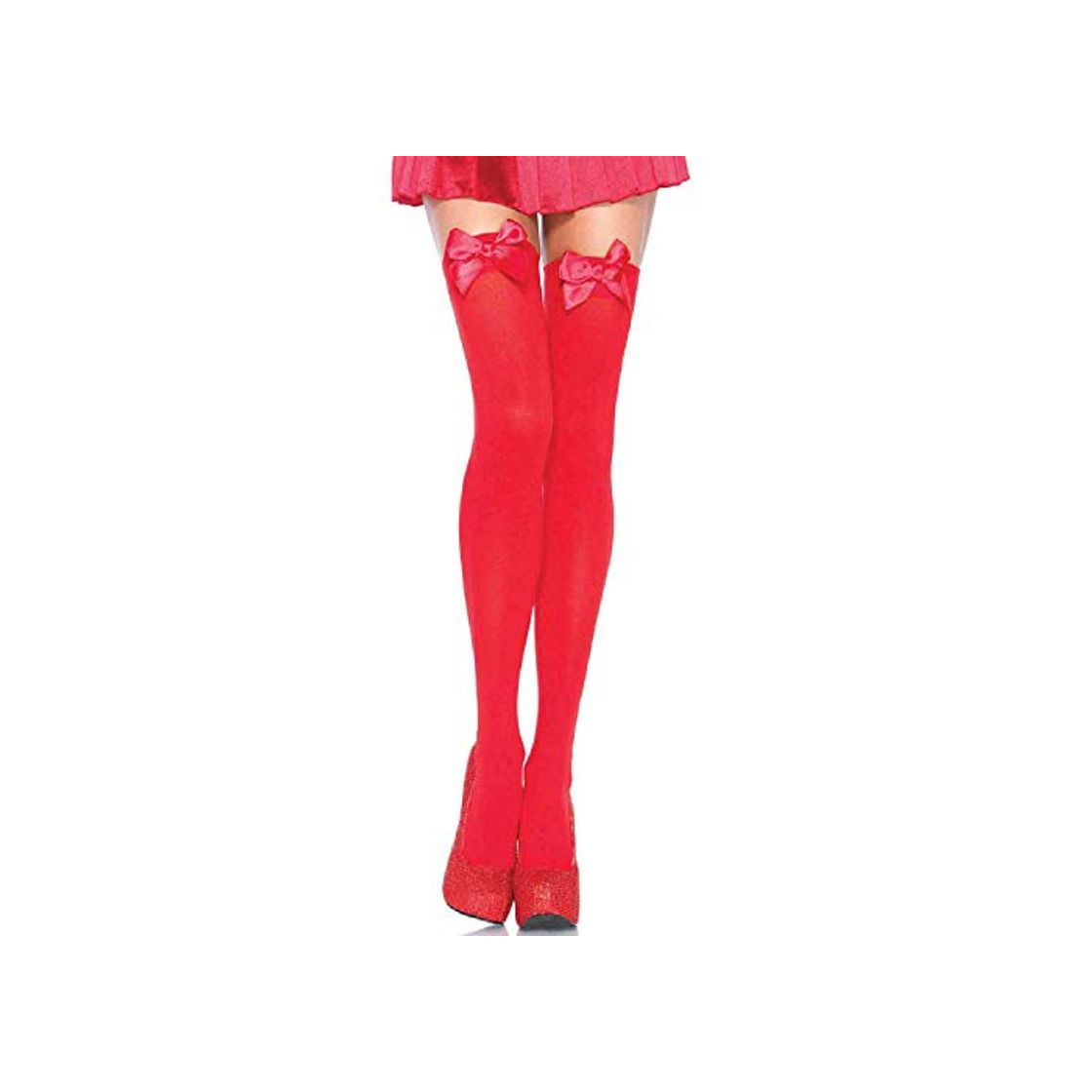 Social Leg Avenue Hosiery- Mujer, Color Rojo, Talla Única