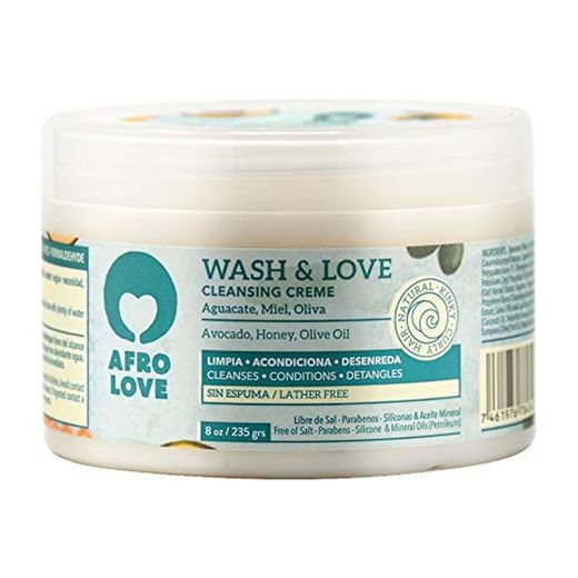 Afro Love Wash & Love Acondicionador Limpiador – Cowash para pelo rizado