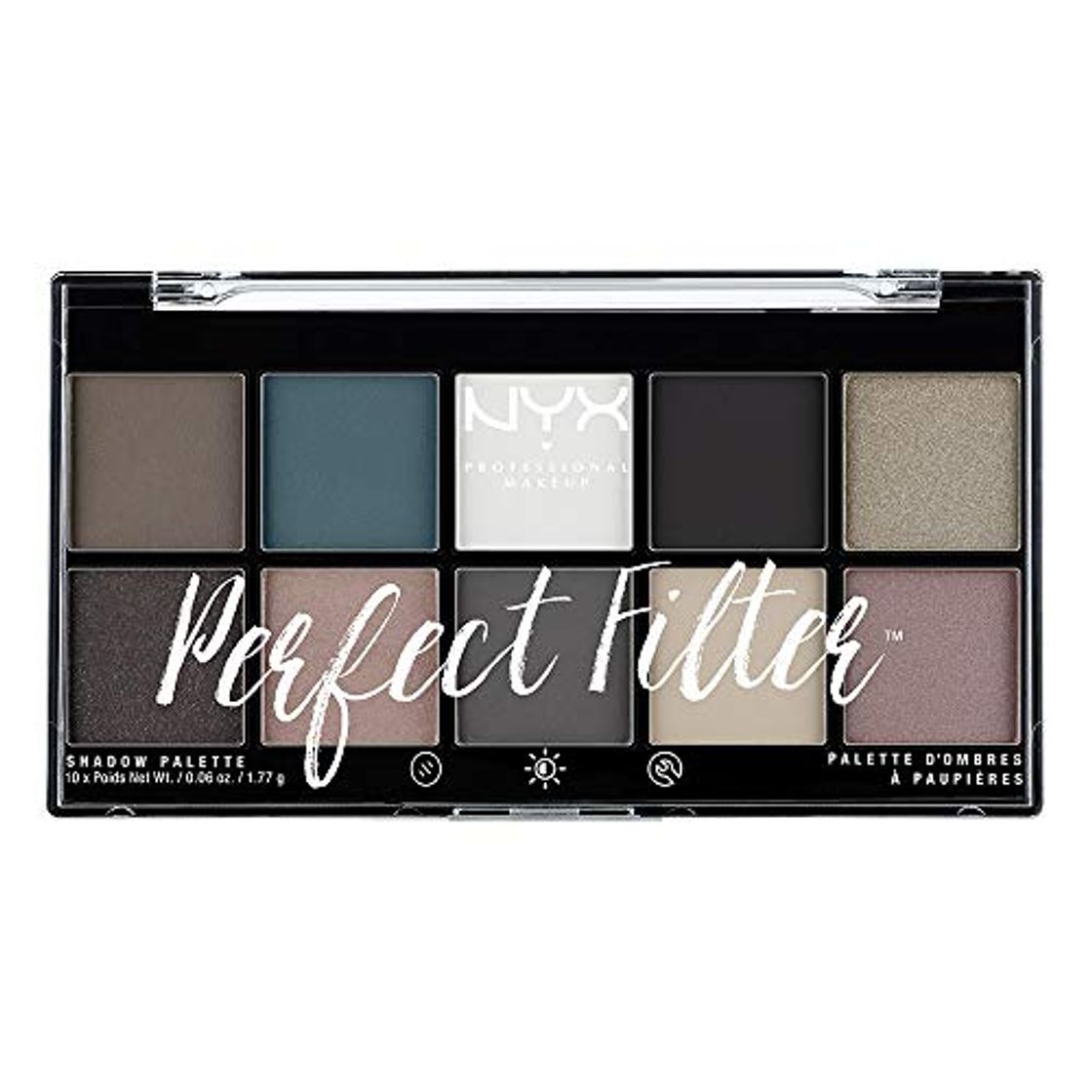 Product NYX Professional Makeup Paleta de sombras de ojos Perfect Filter Shadow Palette Tono  4  Gloomy Days Color Multicolor