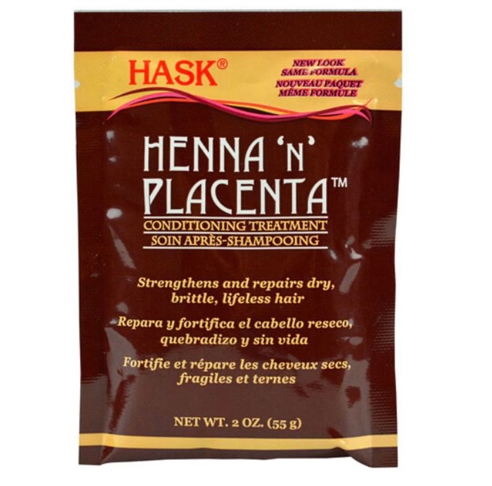 Fashion Tratamiento acondicionador de placenta y Henna - HASK 