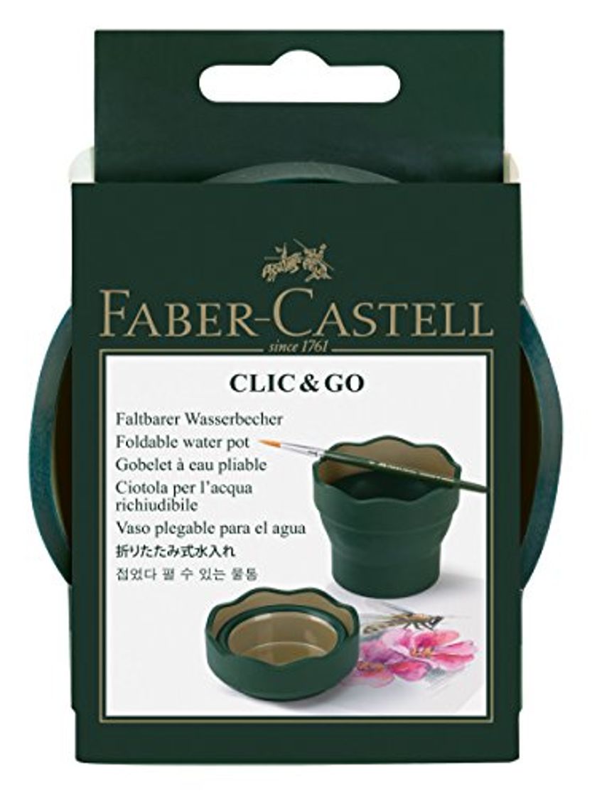 Producto Faber-Castell - Vaso para el agua Clic & Go plegable fácil de