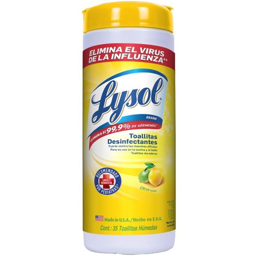 Lysol toallas desinfectantes