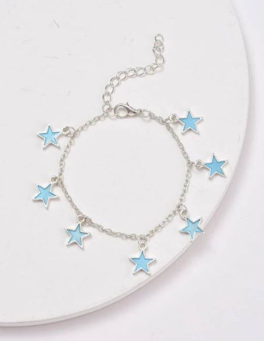 Fashion Pulsera con cadena con estrella