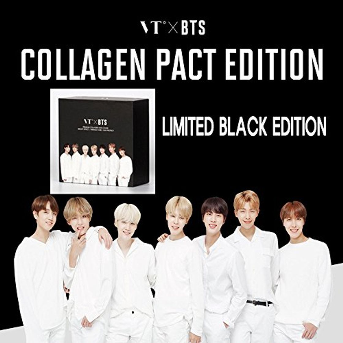 Products Korean Cosmetics_VT x BTS Collagen Pact Black BTS edition_11g no