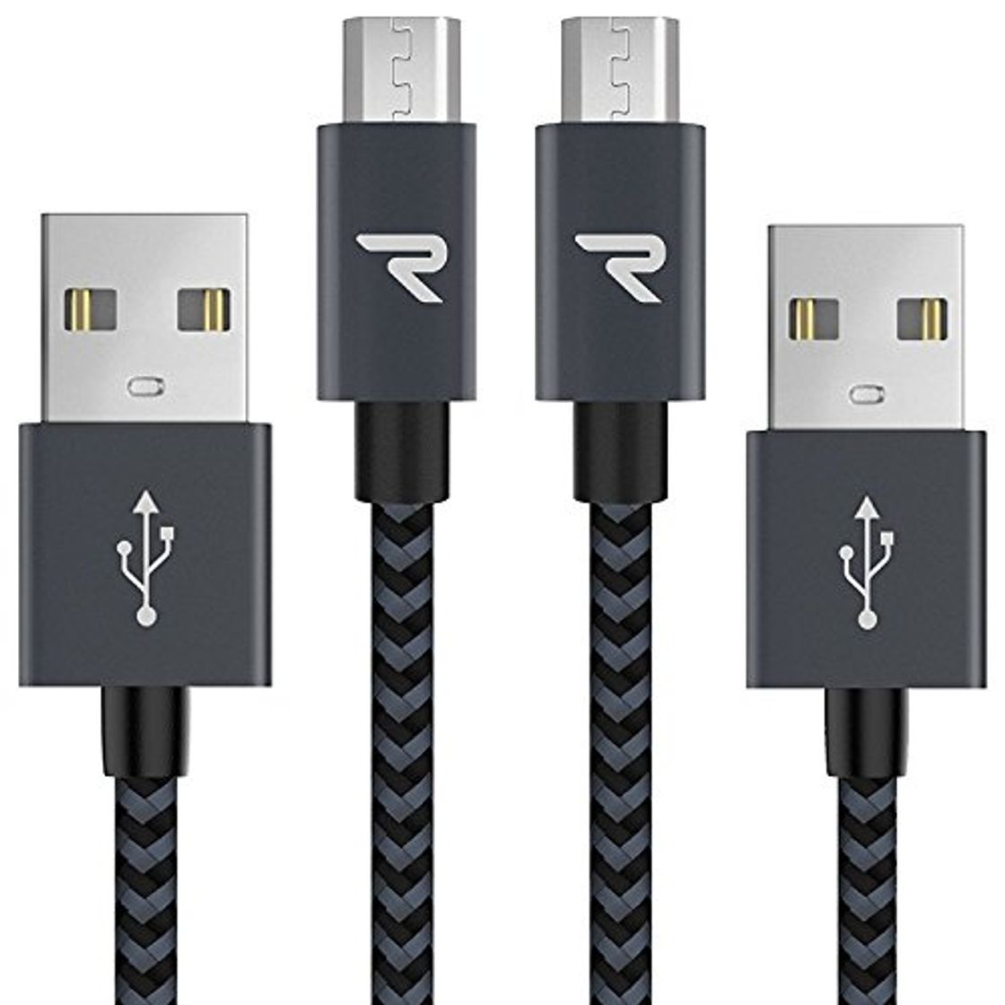 Product RAMPOW Cable Micro USB Cable USB Micro USB 2.4A Carga Rápida Compatible