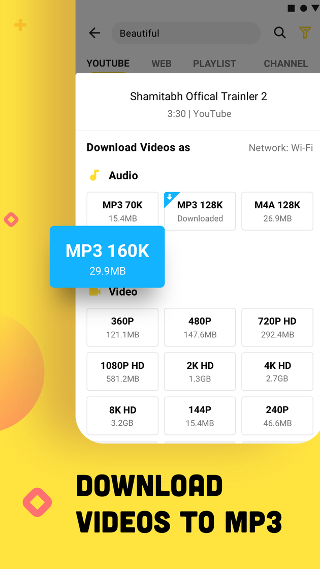 App Snaptube YouTube downloader & MP3 converter