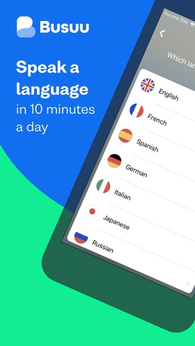 App Busuu: Fast Language Learning