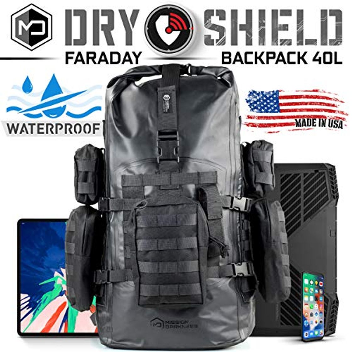 Producto Mission Darkness Dry Shield Faraday Backpack 40L