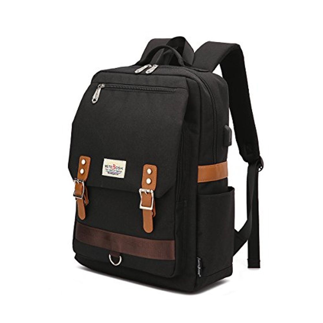 Social Mochila para computadora portátil, mochila escolar para portátil de 15.6 pulgadas con