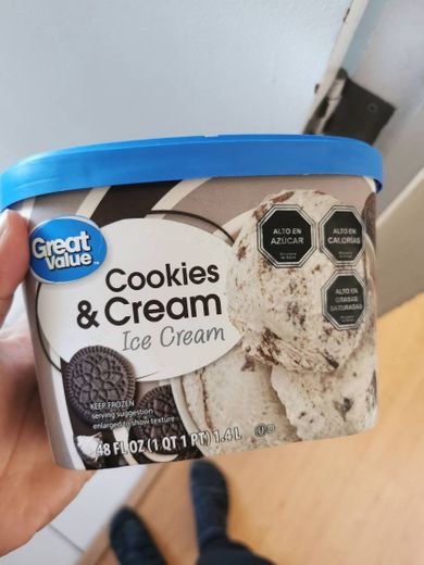 Great Value Cookies & Cream Ice Cream, 48 fl oz - Walmart.com ...