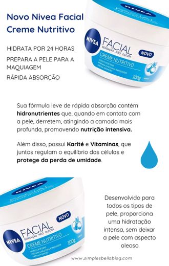 Creme Facial Nutritivo