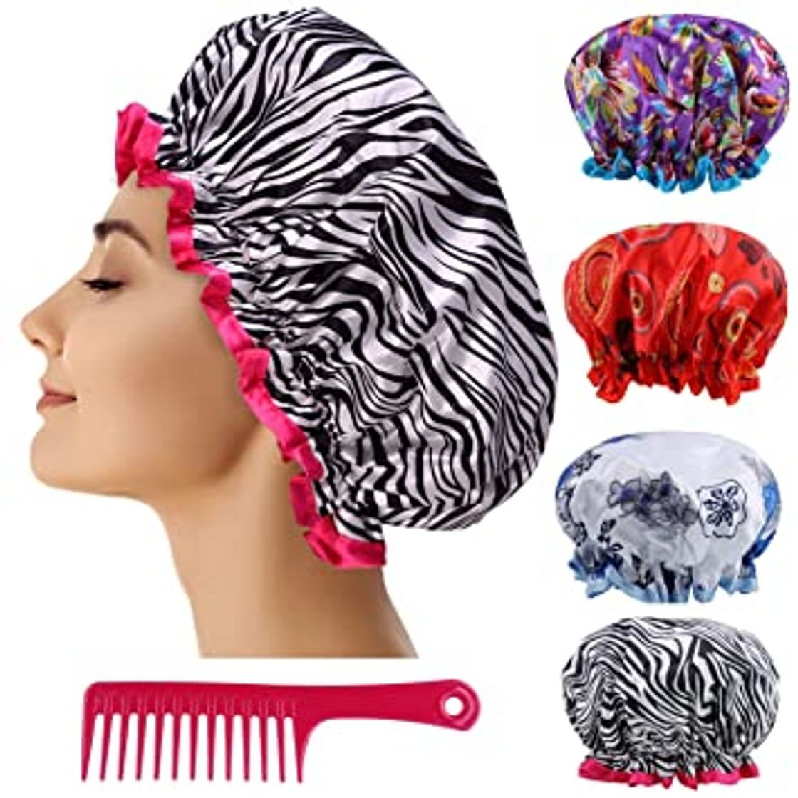 Product Gorro de ducha reutilizable para mujer 