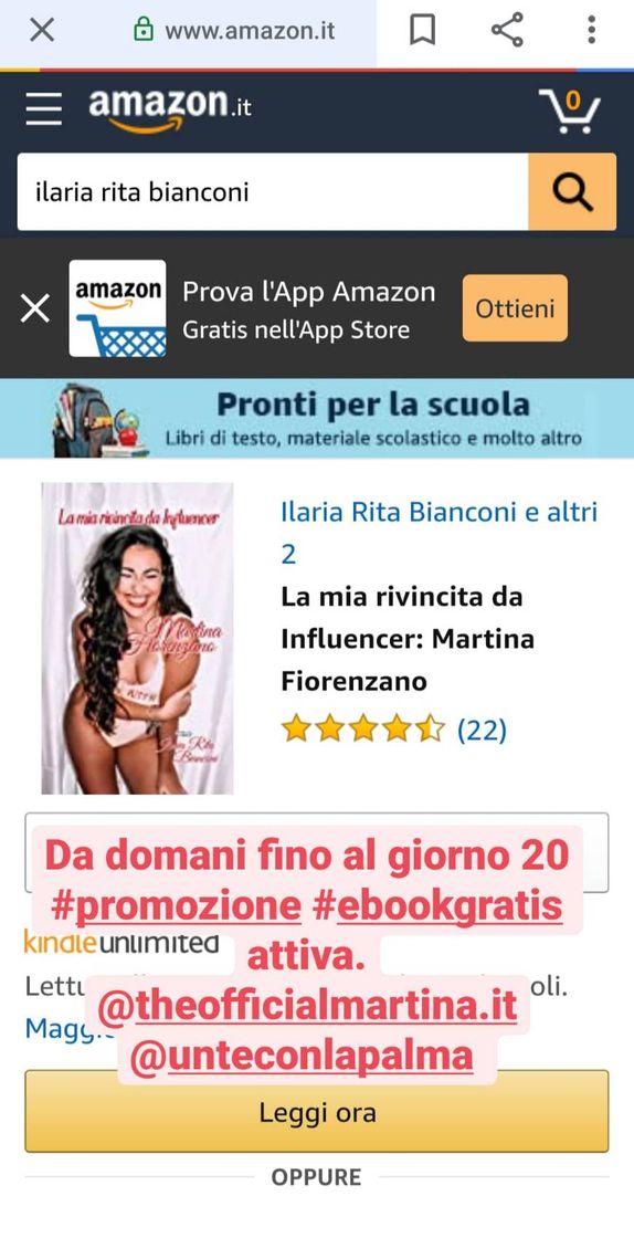 Producto La mia rivincita da influencer 