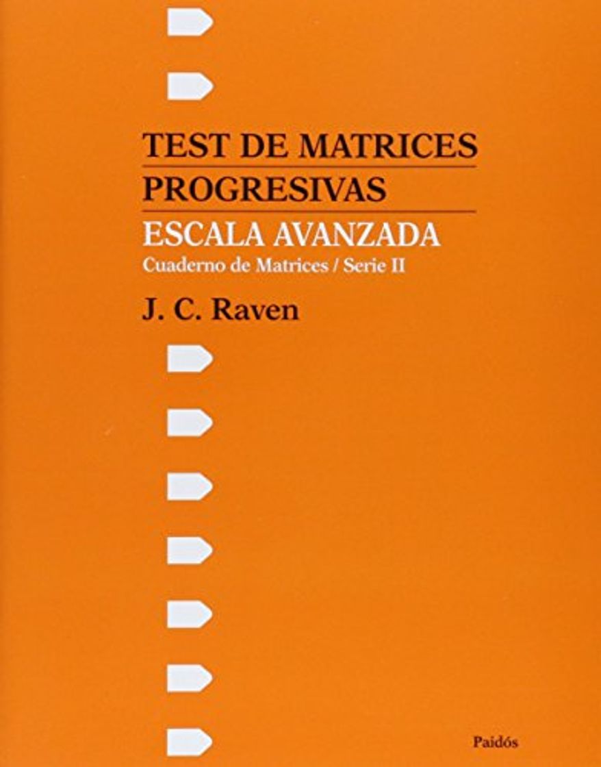 Libro Test de Matrices Progresivas Escala Avanzada