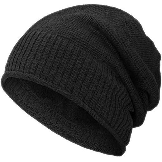 Compagno Beanie Gorro de invierno diseño de punto fino con suave interior