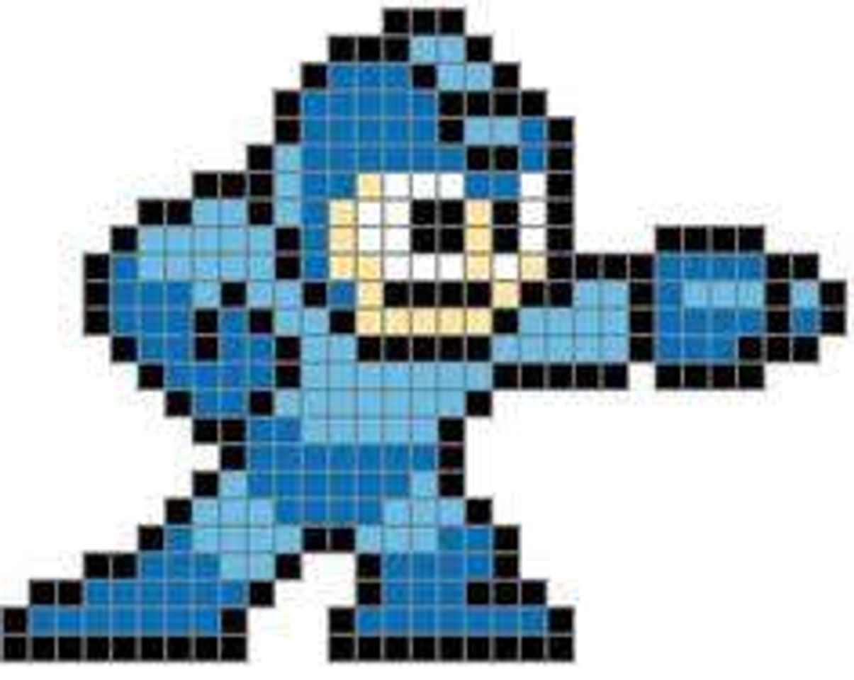 Fashion Megaman para pixel art