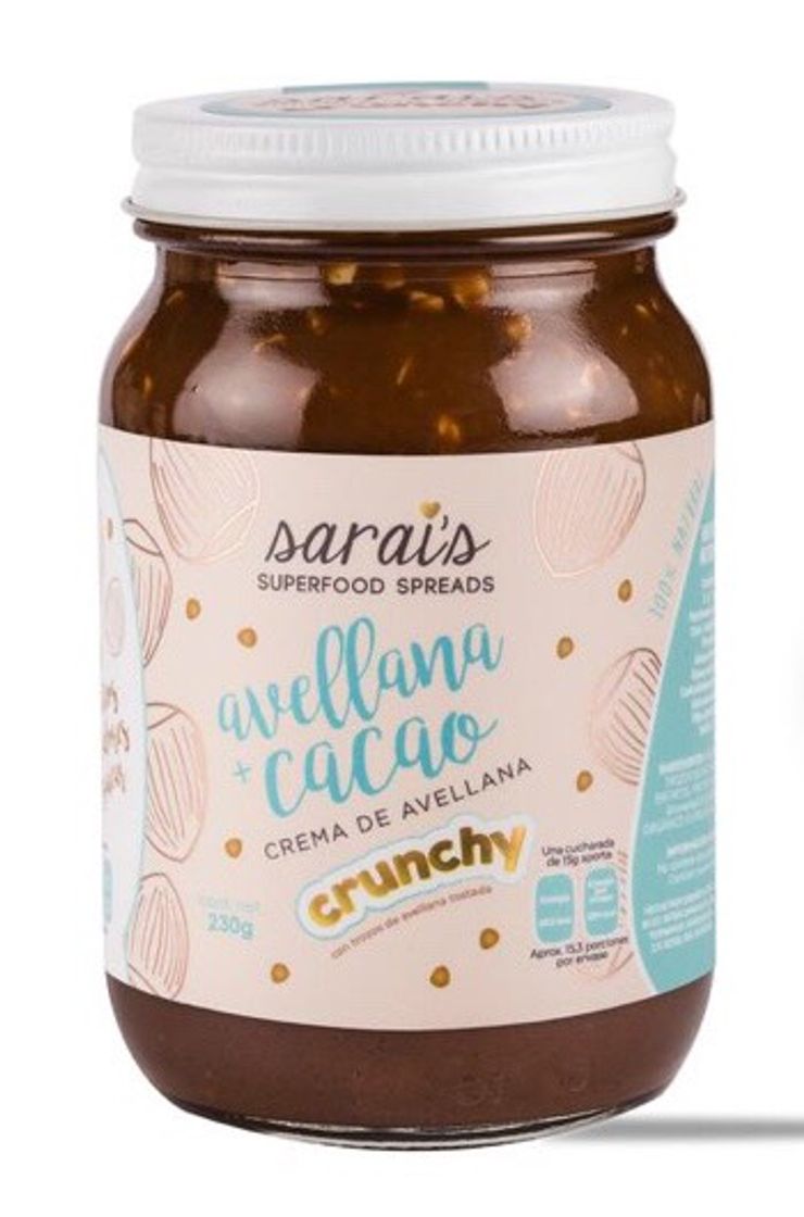 Moda Sarai’s superfood spreads avellana cacao CRUNCHY