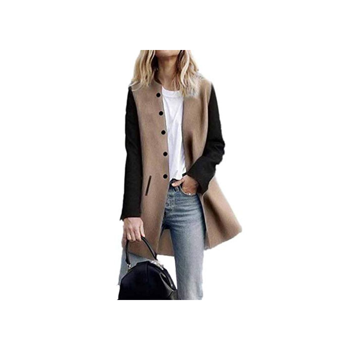 Fashion Overdose Chaqueta para Mujer De Manga Larga Casual Chaqueta Lady Coat Jumper Knitwear Nuevas Tapas Superiores