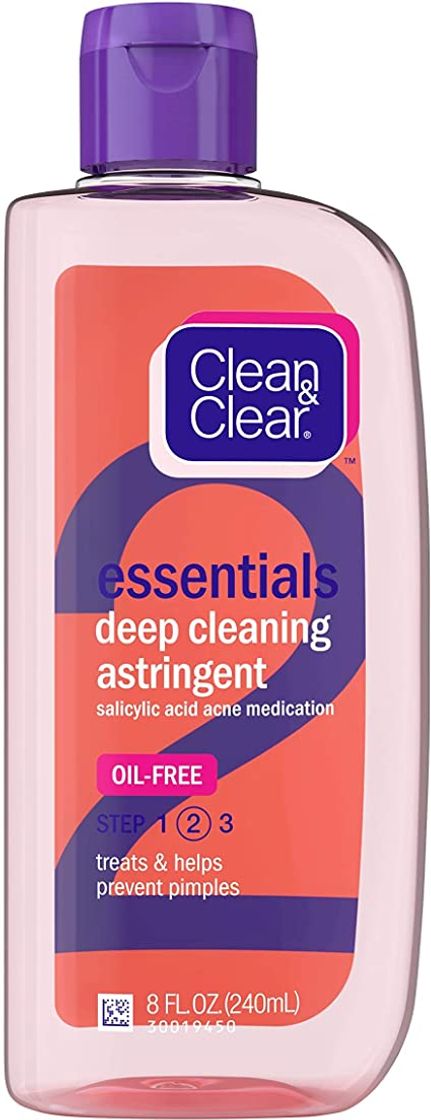 Social Clean & Clear Fundamentos libre de aceite limpieza profunda ácido salicílico astringente medicamento para el acné 8 onza líquida