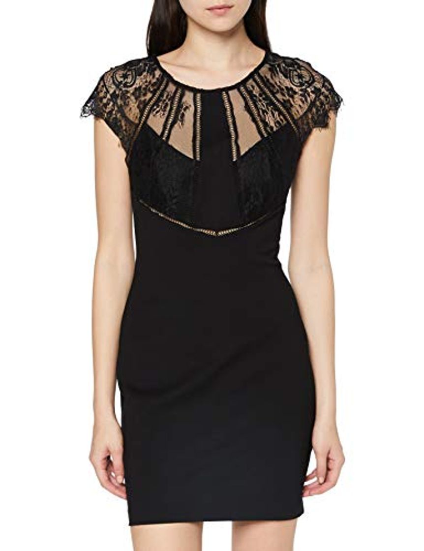 Moda Guess Loredana Dress Vestido, Negro