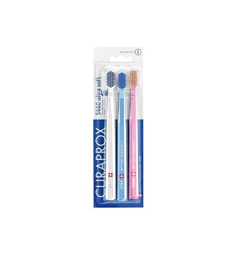 Ultra Soft Toothbrush Curaprox 5460 Pack of 3 Brushes