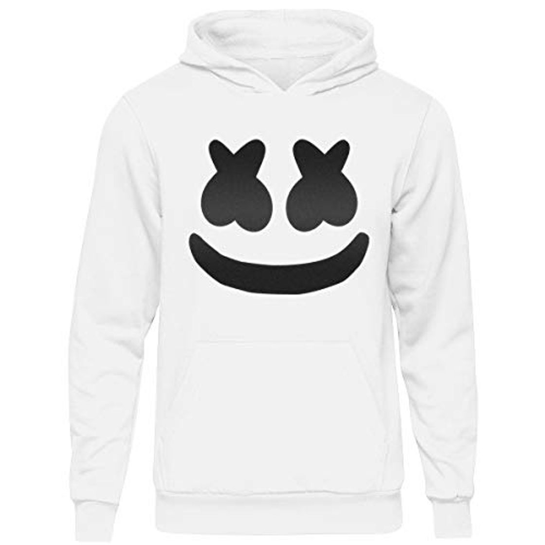 Place Sudadera con Capucha Marshmallow DJ Smiley Face con Capucha para niños Blanco